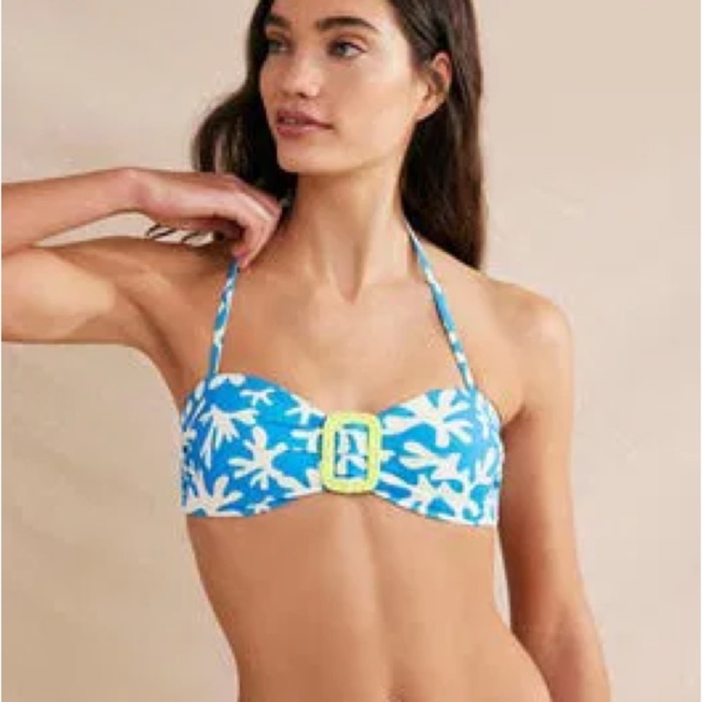 Boden Wrap Buckle Bandeau Halter Top